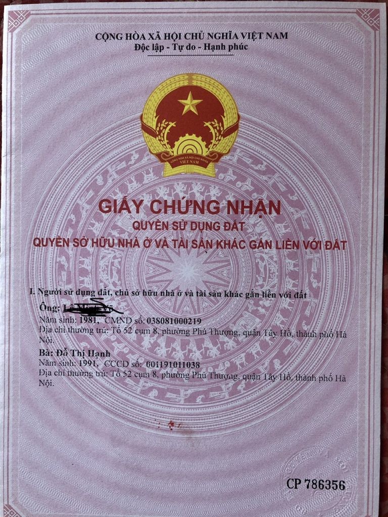 CHÍNH CHỦ CẦN BÁN NHÀ CHUNG CƯ TẠI HÀ NỘI