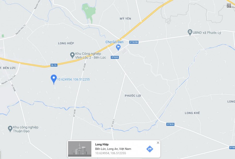Cần tiền chữa bệnh bán đất thổ cư trên đường số 1 Bến Lức