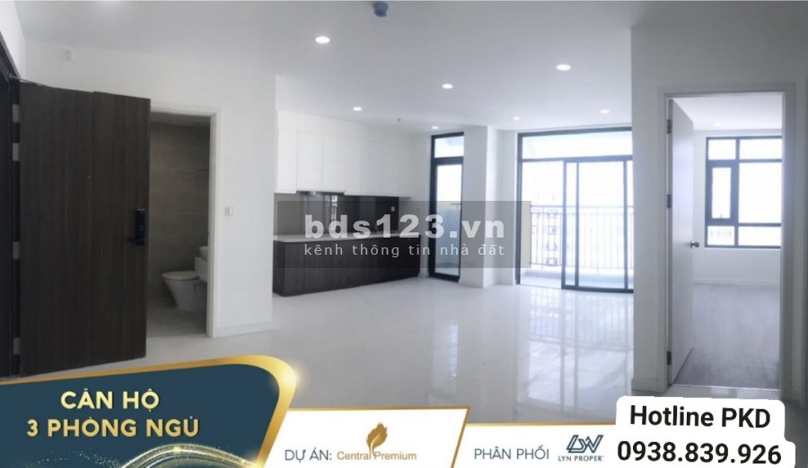 Central Premium, căn hộ 2PN/2WC 13tr/th full nội thất, bao phí QL, MT Tạ Quang Bửu, LH 0938839926