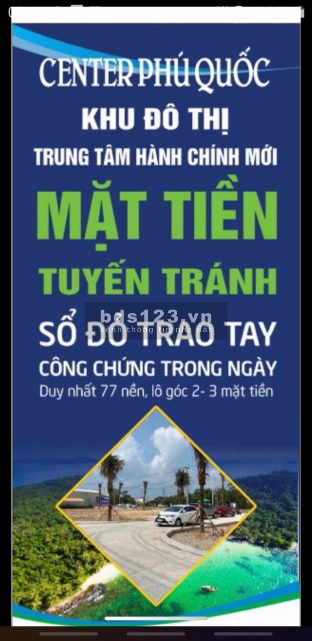 Đất nền phân lô có sổ riêng từng nền Center Phú Quốc