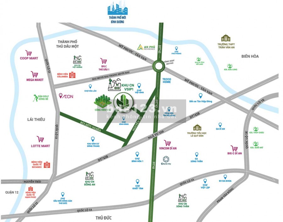 Khan Hiếm Căn Hộ 2PN Dưới 1Tỷ2 Liền KỀ Aeon Mall, Hỗ Trợ Trả Góp 0 Đồng