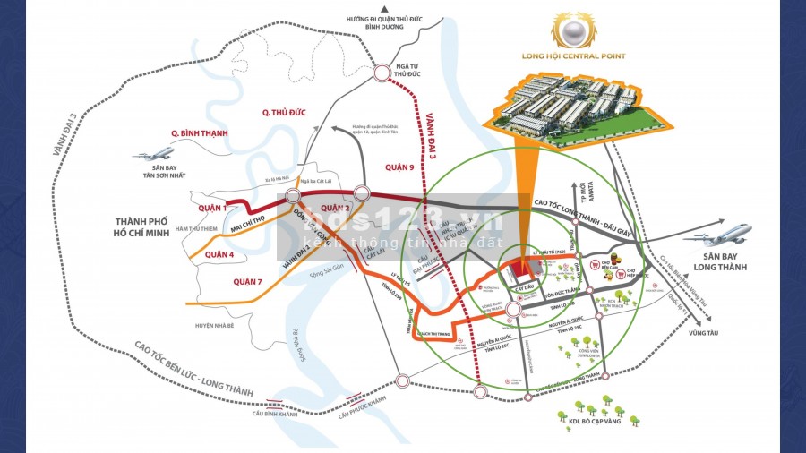 Đầu tư sinh lời cùng Long Hội Central Point, mặt tiền Lý Thái Tổ DT 769, 19tr/m2
