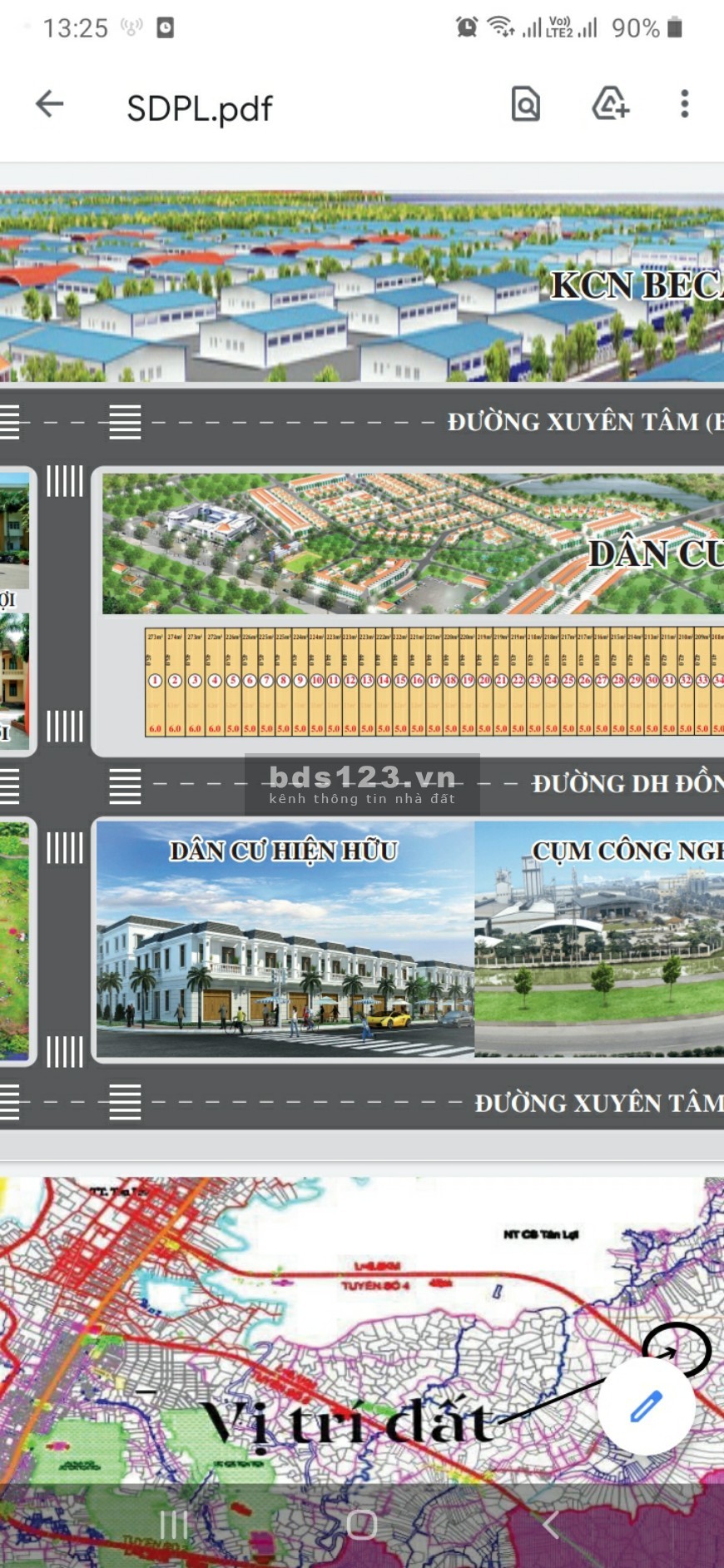 Bán đất mặt tiền đường 28m ngay KCN Becamex nguồn F0