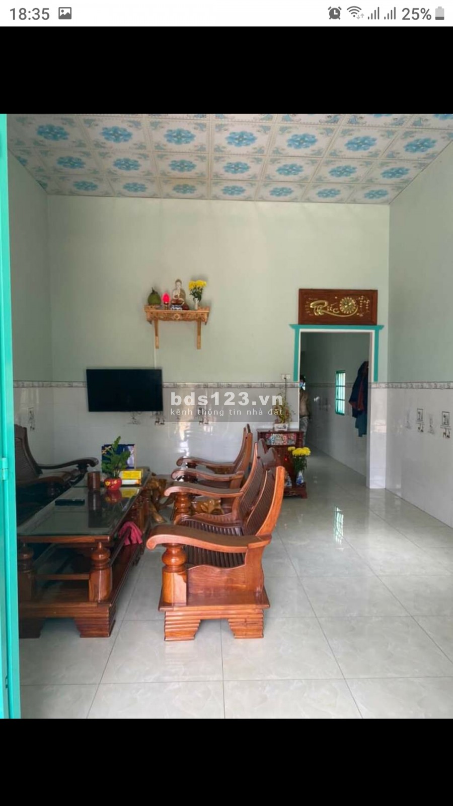 Vỡ nợ sang gấp căn nhà mặt tiền 77m2 (5x15.5m) sổ riêng thổ cư 100%, sát chợ, khu công nghiệp