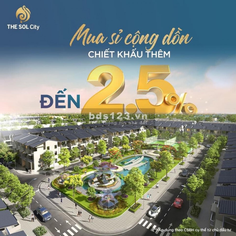 Nhà phố 3 thế hệ 2 lầu tại khu dự án cấp cao The Sol cạnh chợ Hưng Long