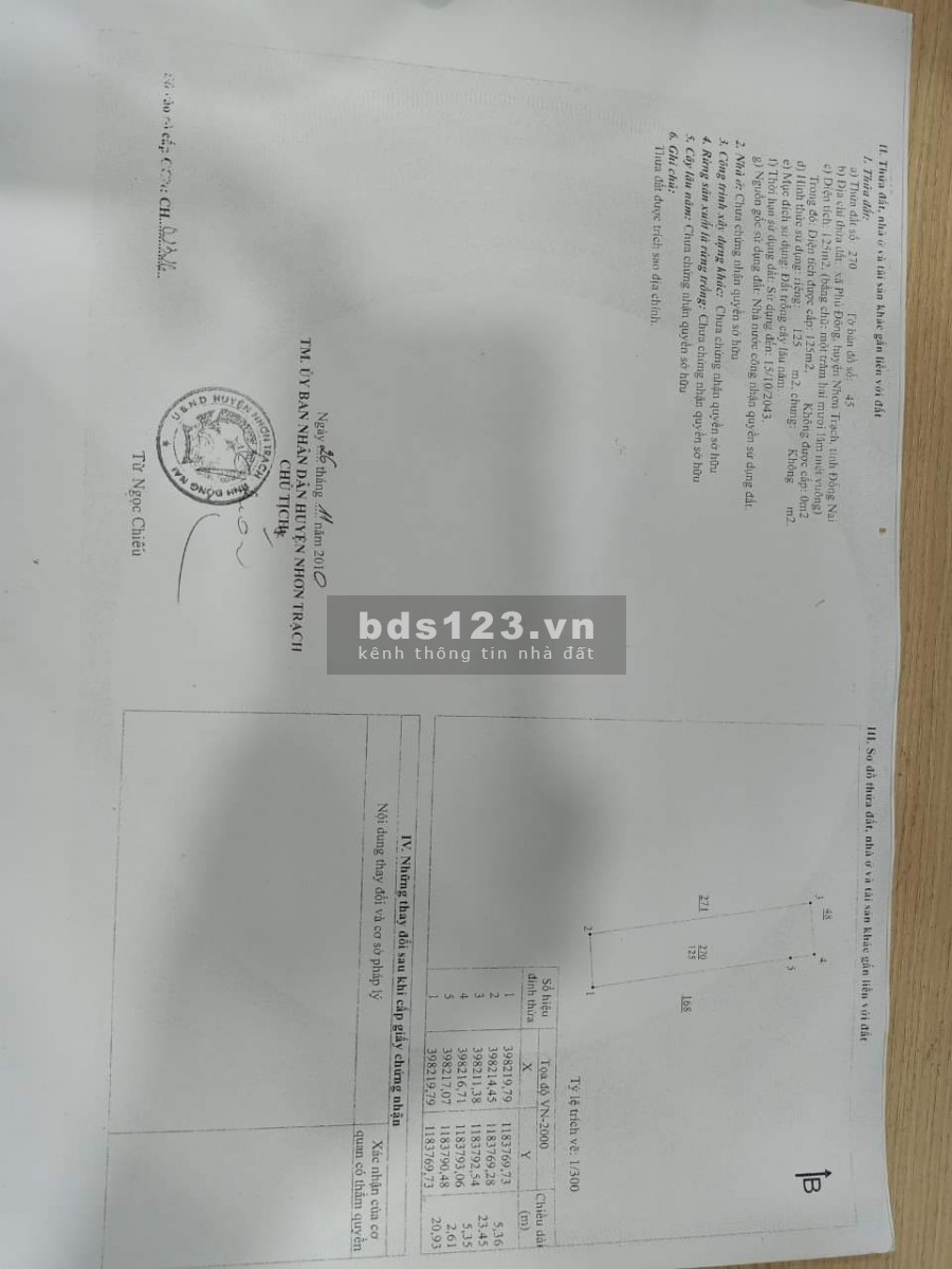 Bán đất Phú Đông, Nhơn Trạch (GIÁ TỐT T3.2021)