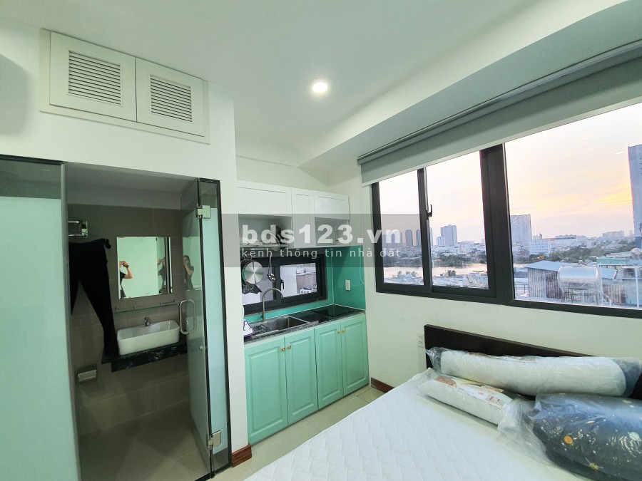 Căn hộ mini full nội thất mới xây, cửa sổ lớn, ở lầu 6 cực kỳ lộng gió quận 7 gần Lotte Mart