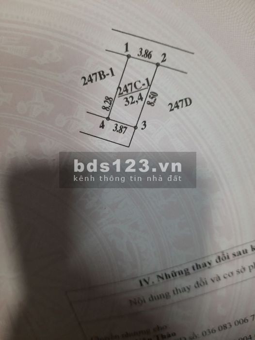 TIN HÓT bán gấp tổ 11 yên nghĩa dt 35m2 LH: 0967108196