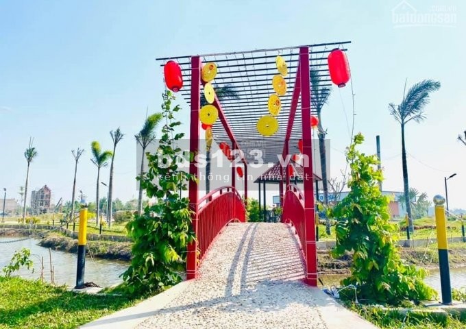 Bán lô đất dự án Long Cang giai đoạn 1 đã ra sổ, vị trí view sông, 90m2 giá 945tr