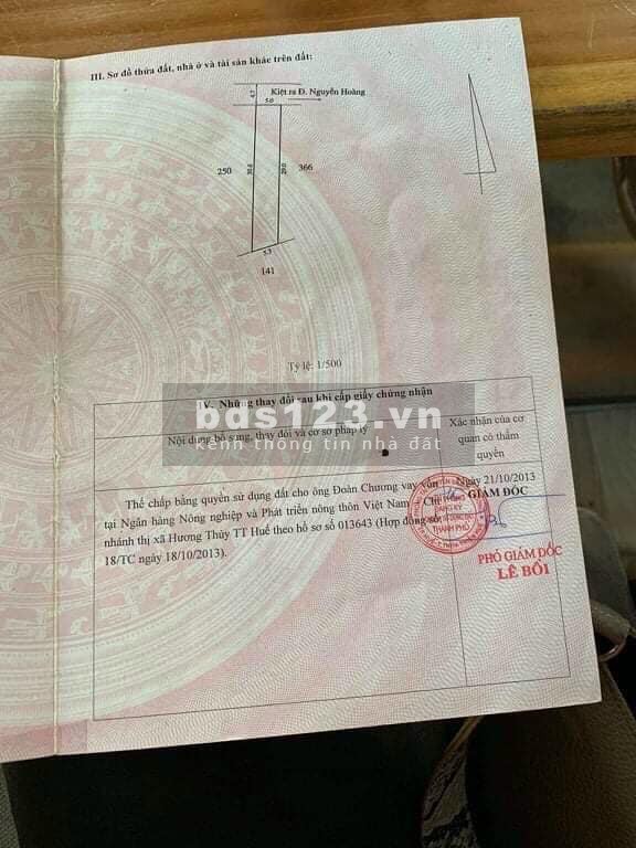 Bán đất 149m2, kiệt 57 Nguyễn Hoàng, phường Hương Long, thành phố Huế, Giá Tốt