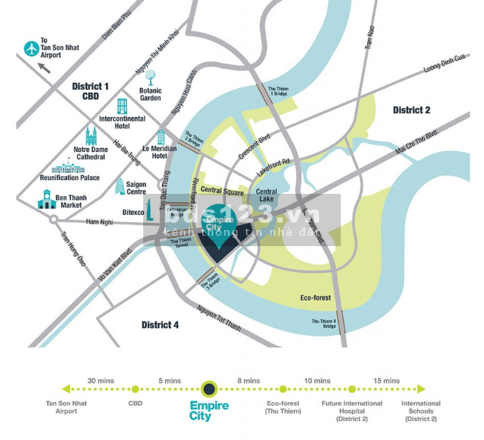 BÁN CĂN HỘ lầu 14 2PN dt 83,4m2 TILIA RESIDENCES EMPIRE CITY GIÁ 10,5 TỶ