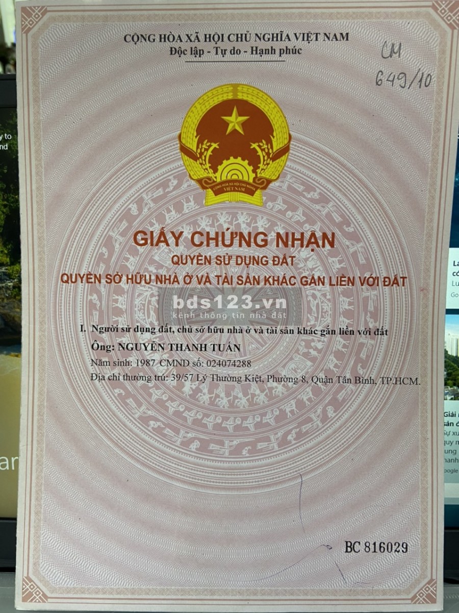 Bán nhà 2 mặt tiền 384 Hòa Hảo p5 Quận 10 giá 14.5 tỷ