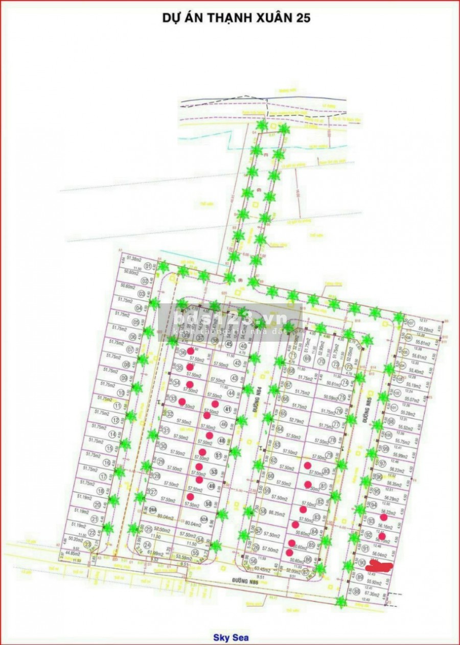 Đất Q12 Thạnh Xuân 25, đường nhựa 6m sổ riêng có sẵn