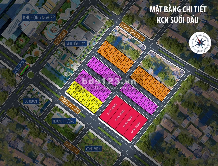 Đất nền KCN Suối Dầu giá đầu tư F0