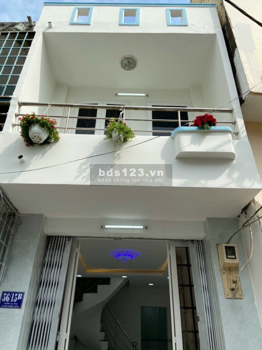 Bán nhà giá rẻ 1 trệt 1 lầu phường Linh Chiểu quận Thủ Đức đường thông kha vạn cân