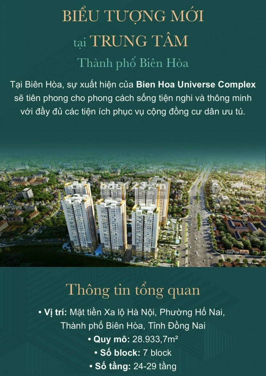 Căn hộ cao cấp ngay trung tâm Biên Hòa - chiết khấu lên đến 18%, thanh toán 350tr nhận ngay căn hộ