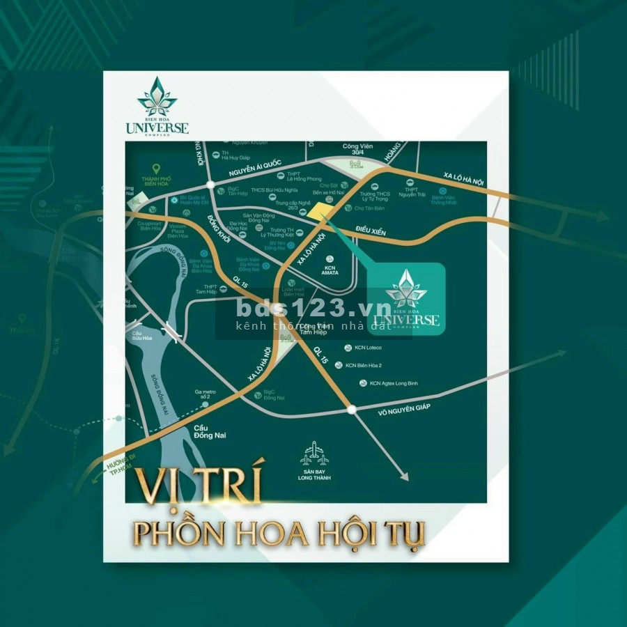 CHỈ 350TR SỞ HỮU CĂN HỘ CAO CẤP NGAY TT TP. BIÊN HÒA, SỔ HỒNG VĨNH VIỄN. CK 3%-22%. LH 0931219386