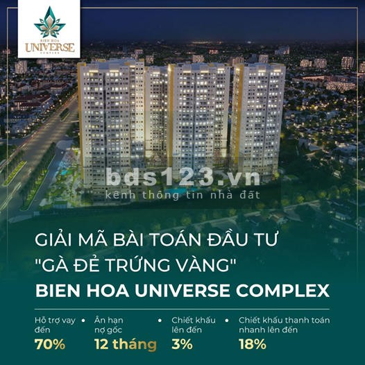 CHỈ 350TR SỞ HỮU CĂN HỘ CAO CẤP NGAY TT TP. BIÊN HÒA, SỔ HỒNG VĨNH VIỄN. CK 3%-22%. LH 0931219386