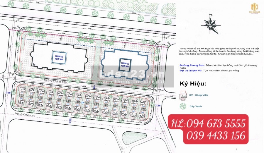 Bán đất shop villas khu đô thị Đông Hương Thanh Hóa
