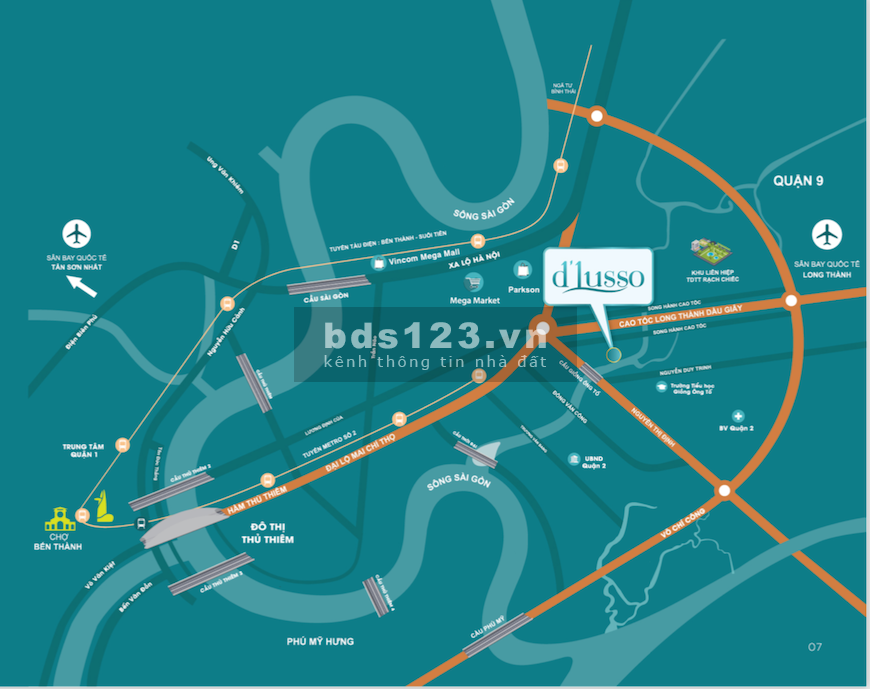 Bán A.08.08 D’lusso, căn góc, view sông + khu biệt thự tuyệt đẹp, 74m2=2PN, NT cao cấp, giá tốt nhất Q.2