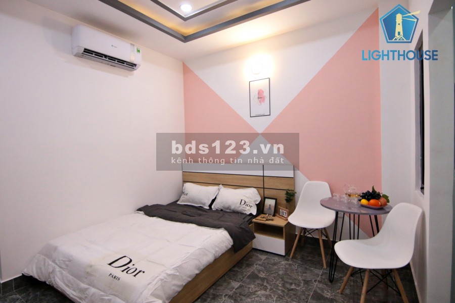 Căn Hộ Mới 100% 28m2 Thích Quảng Đức, vách ngăn bếp riêng