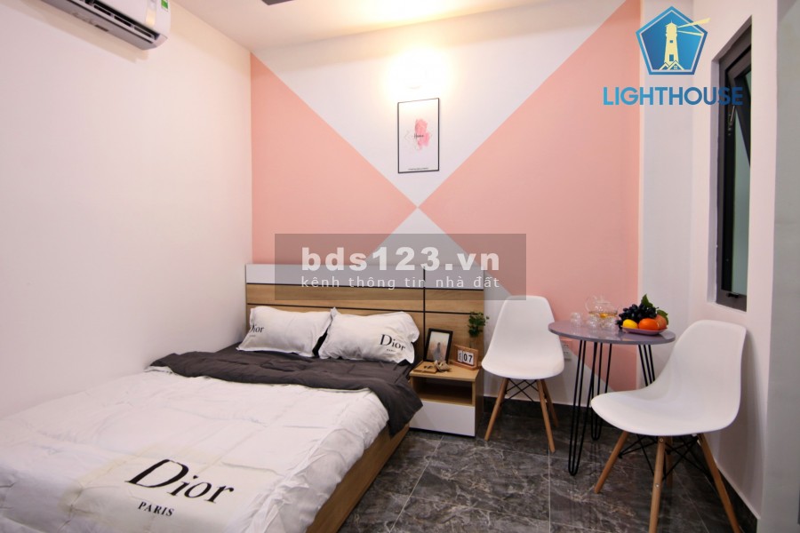 Căn Hộ Mới 100% 28m2 Thích Quảng Đức, vách ngăn bếp riêng