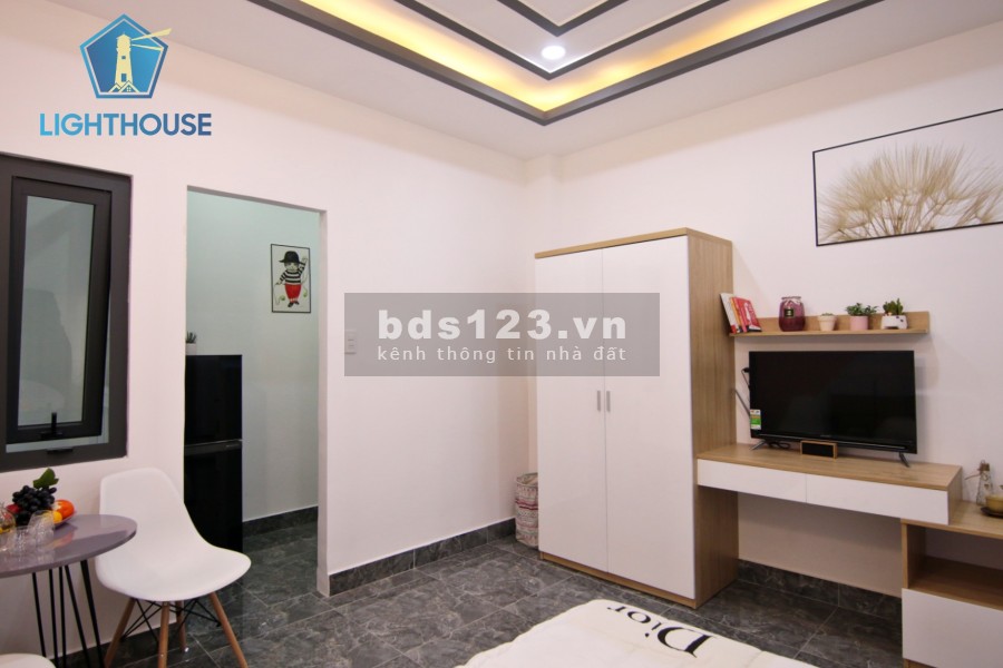 Căn Hộ Mới 100% 28m2 Thích Quảng Đức, vách ngăn bếp riêng