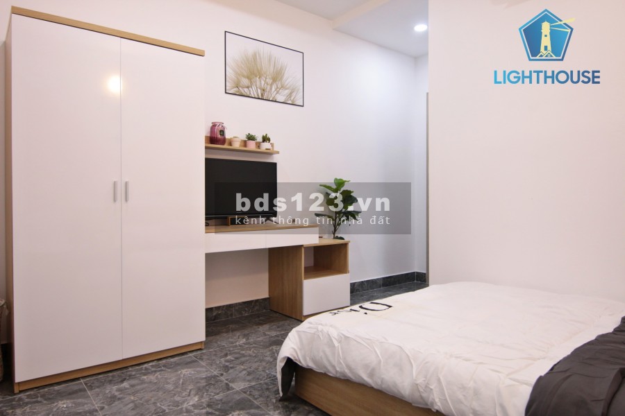 Căn Hộ Mới 100% 28m2 Thích Quảng Đức, vách ngăn bếp riêng