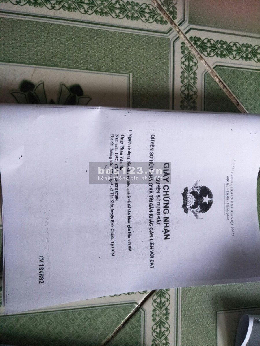 Bán đất Bình Chánh 25000ms tương đương 25 công - Giá 7 Tỷ / 1 công, chấp nhận cho mô giới chào khách