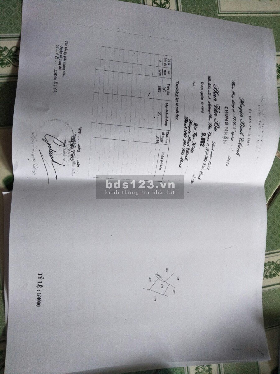 Bán đất Bình Chánh 25000ms tương đương 25 công - Giá 7 Tỷ / 1 công, chấp nhận cho mô giới chào khách