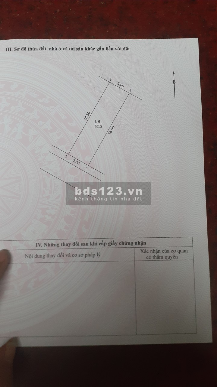 CHÍNH CHỦ BÁN ĐẤT ĐẤU GIÁ CHỈ 2TỶ. 93M2 x MT 5M.