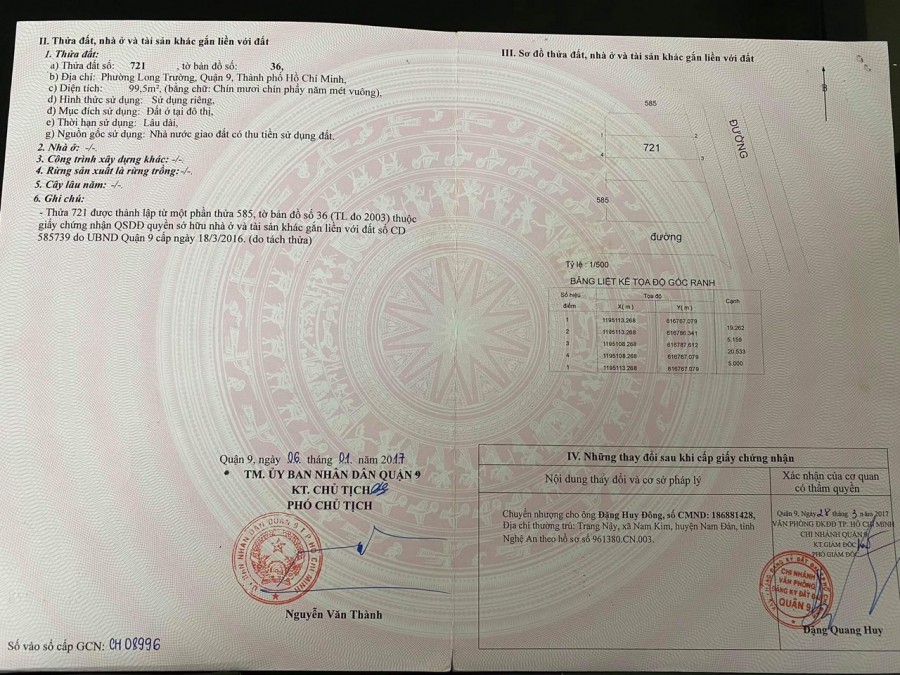 Chính chủ bán 2 miếng đất mặt tiền đường ở Phường Long Trường,Quận 9,TPHCM