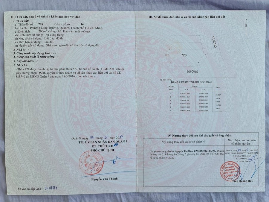 Chính chủ bán 2 miếng đất mặt tiền đường ở Phường Long Trường,Quận 9,TPHCM