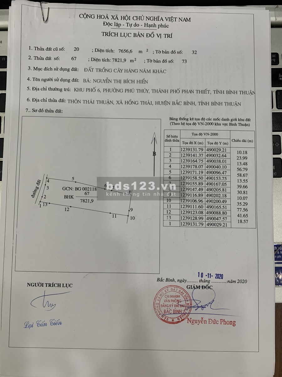 Mua đất rồi chờ, đừng chờ để mua đất gần QL 1A giá 703 triệu ở Bình Thuận