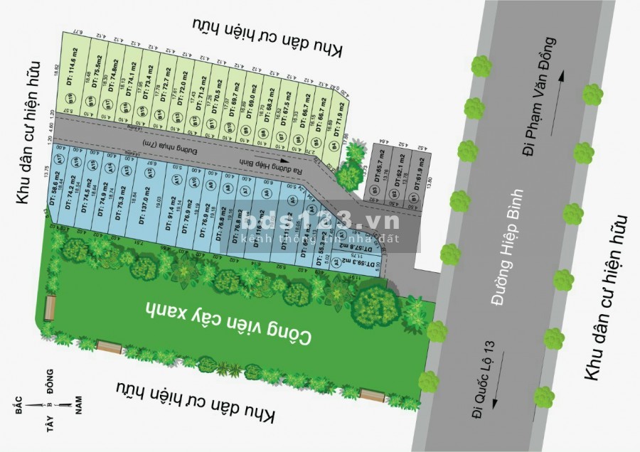 ĐẤT VÀNG THÀNH PHỐ THỦ ĐỨC- MẶT TIỀN HIỆP BÌNH 70TR M2