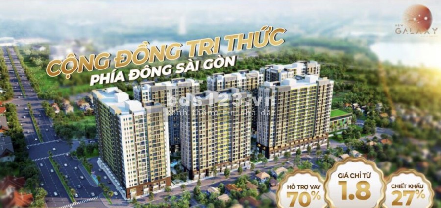 Bán căn hộ New Galaxy, thanh toán 250tr sở hữu ngay, ngân hàng cho vay 70%-29 năm