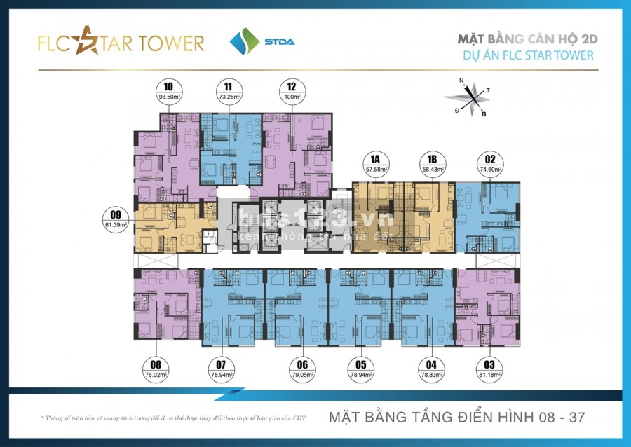 Bán cắt lỗ, 2PN-2WC, full nội thất vào ở ngay tại FLC Star Tower-LH:0387928545