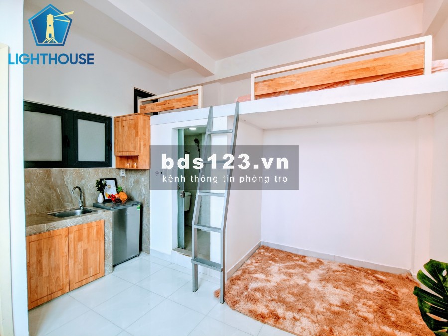 Phòng gác lửng gần ĐH Văn Lang CS3, full nội thất, bảo vệ