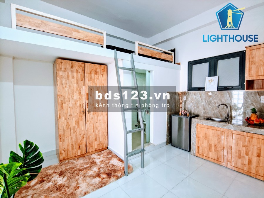 Phòng gác lửng gần ĐH Văn Lang CS3, full nội thất, bảo vệ