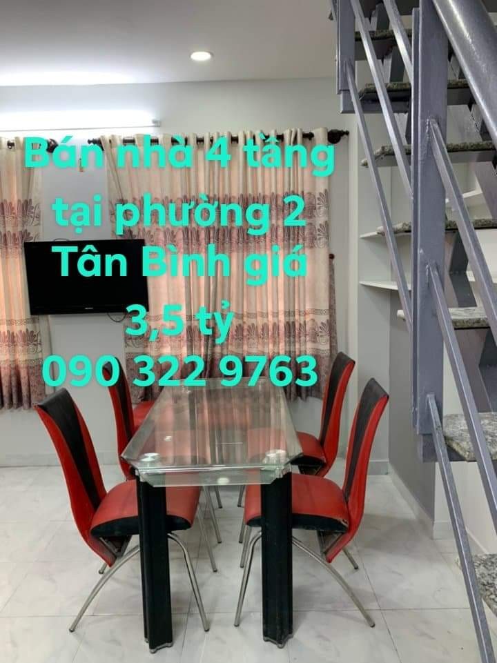 Bán Nhà Sổ Hồng Riêng, Bùi Thị Xuân, P2, TB, 4T, 3 tỷ