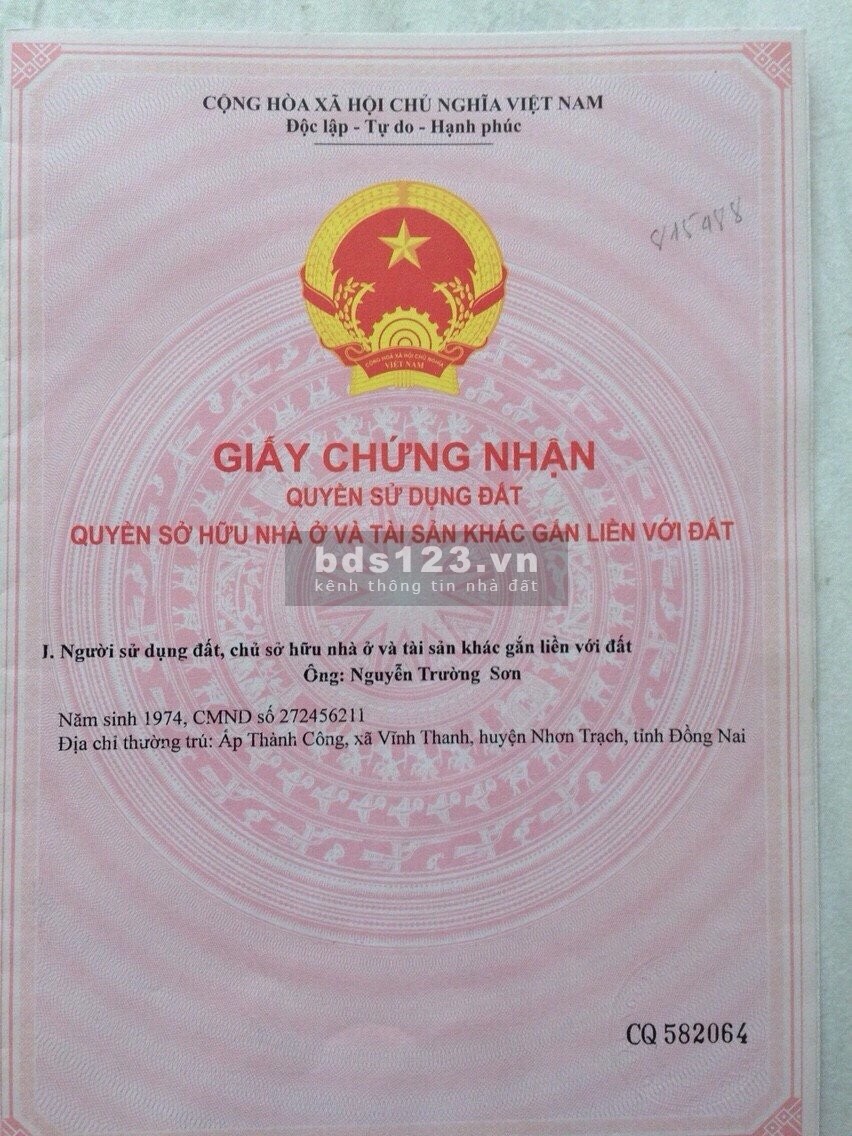 Bán đất Nhơn Trạch, mặt tiền đường Hùng Vương, cách vành đai 3