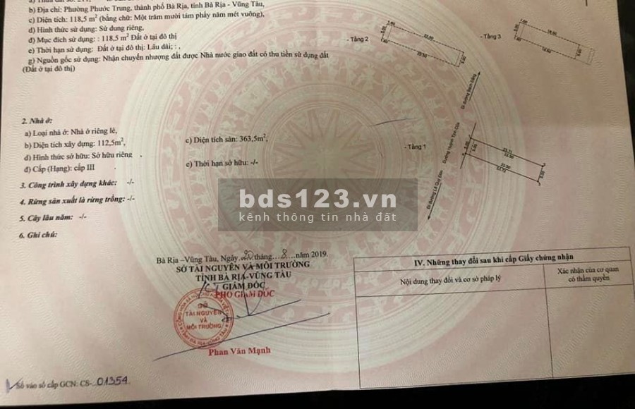 Bán Nhà 2 Mặt Tiền Thuận Tiện Kinh Doanh Buôn Bán Trung Tâm Bà Rịa
