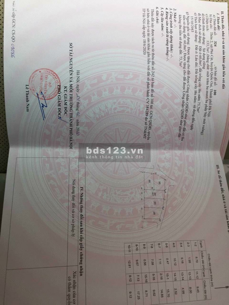 Gần chợ Phú Sơn. cách trường tiểu học Phú Cát 500m