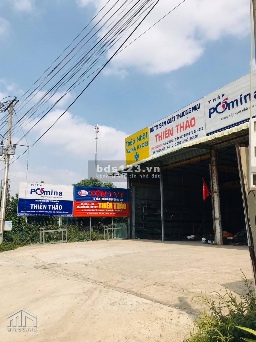 Bán nhà dt: 10x68m mặt tiền đường tỉnh lộ 823, X.Đức lập thượng, H.Đức Hòa, Long An