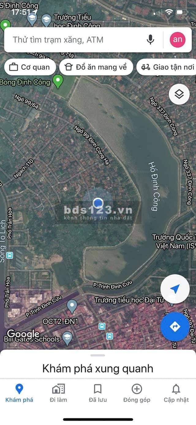 BÀ CON AI ĐANG TÌM MUA NHÀ ĐẤT. LIÊN HỆ 0987616228. ĐẤT ĐỊNH CÔNG HẠ 38M2 CHỈ 1.x Tỷ