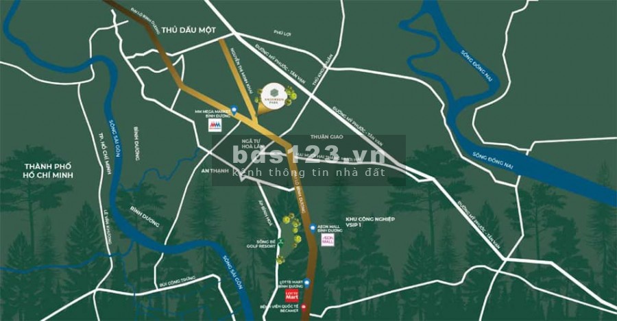 Căn hộ cao cấp Anderson Park ngay trung tâm TP Thuận An (Coming soon). Giá dự kiến 35tr/m2. Hotline 0931219386