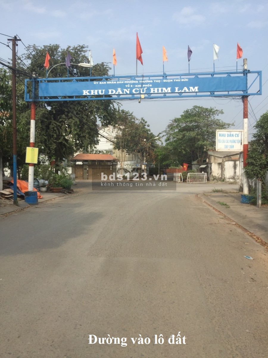 BÁN ĐẤT THỔ CƯ KHU DÂN CƯ HIM LAM THỦ ĐỨC