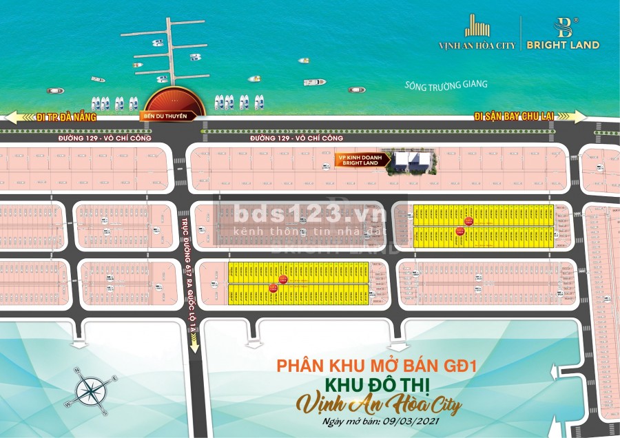 Bán lô đất mặt vịnh An hòa, núi Thành, Quảng Nam giá ngoại giao