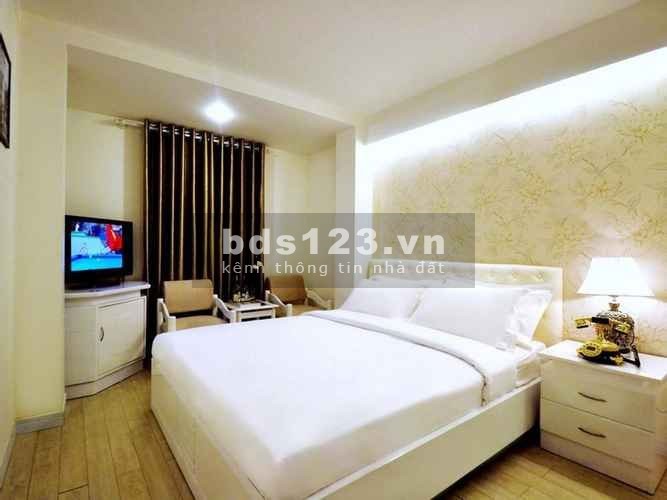 Cho thuê Khách sạn Mặt tiền Đường Lê Thánh Tôn, P.Bến Thành, Q.1. DT: 8 x 18m, 1 hầm, 8 lầu, 48 phòng
