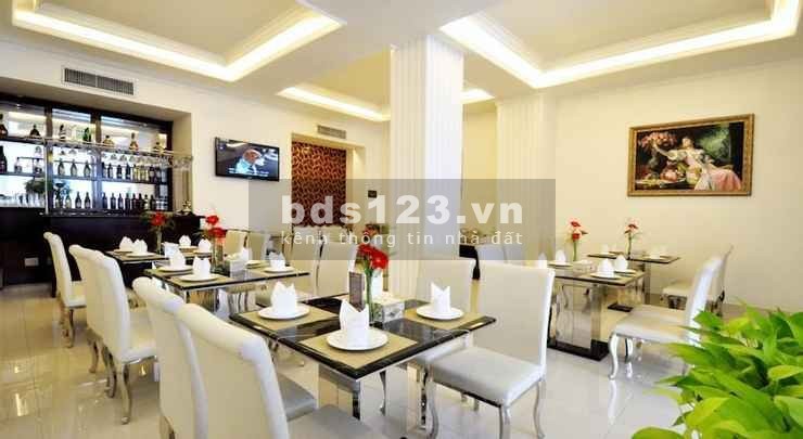 Cho thuê Khách sạn Mặt tiền Đường Lê Thánh Tôn, P.Bến Thành, Q.1. DT: 8 x 18m, 1 hầm, 8 lầu, 48 phòng